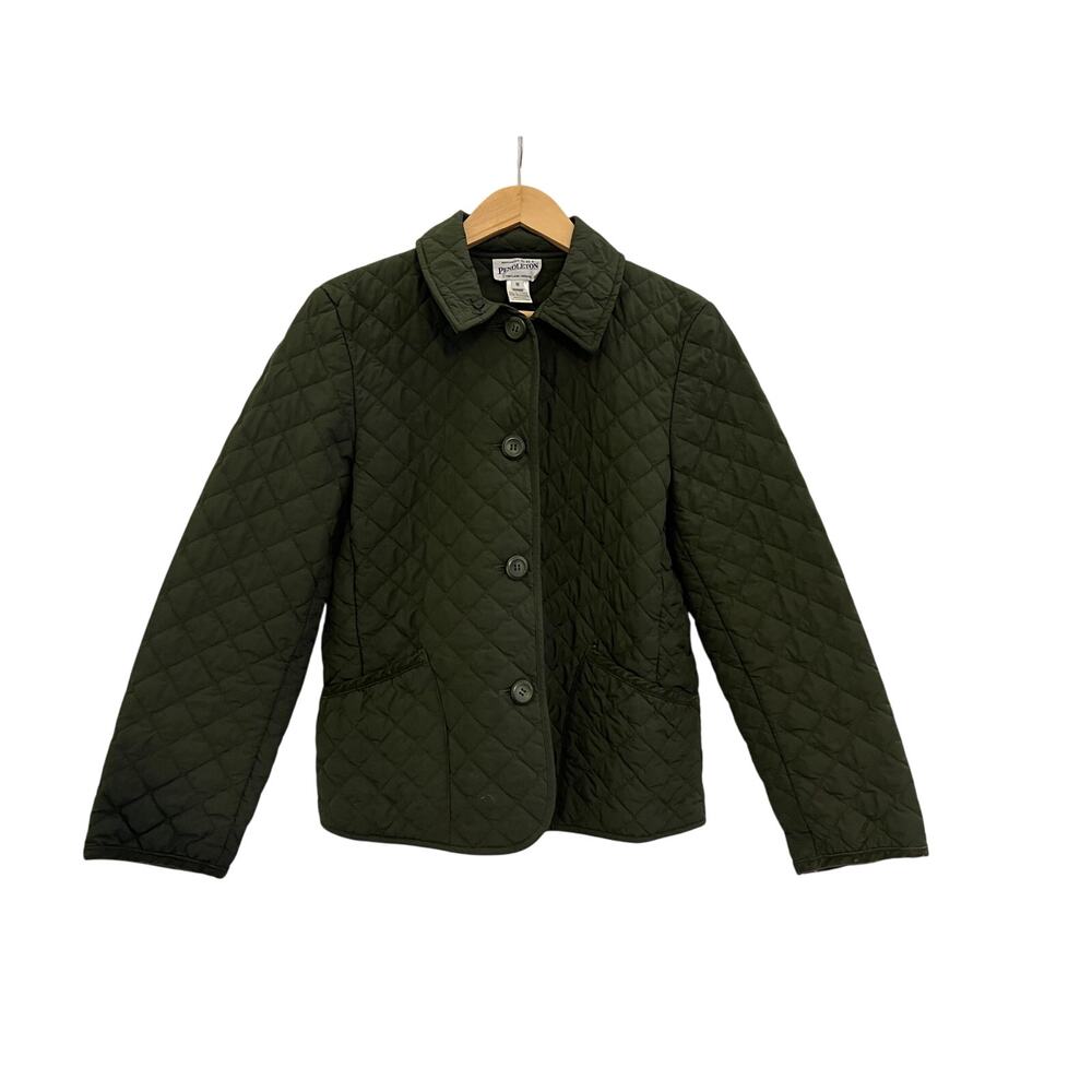 Pendleton Button Down Quilted Coat Jacket Womens … - image 1